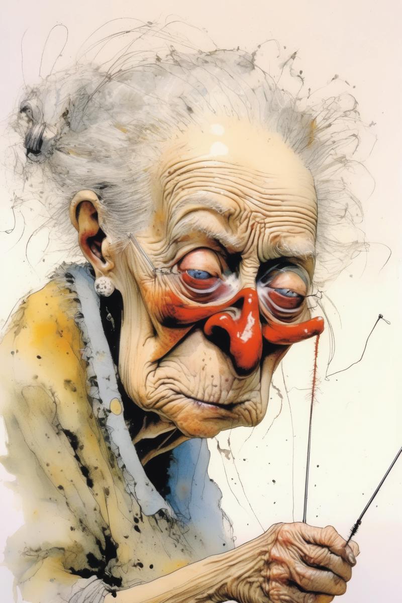 00184-2333300474-_lora_Ralph Steadman Style_1_Ralph Steadman Style - Ralph steadman style, close up portrait, focusing and concentrating old woma.png